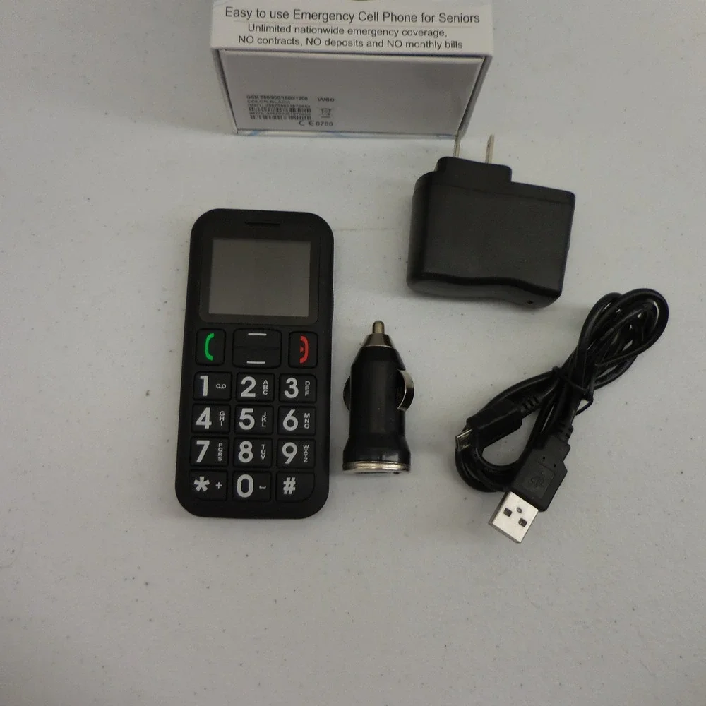 Senior‎ Mobile W60 Free Emergency Calling Phone New Battery Tested